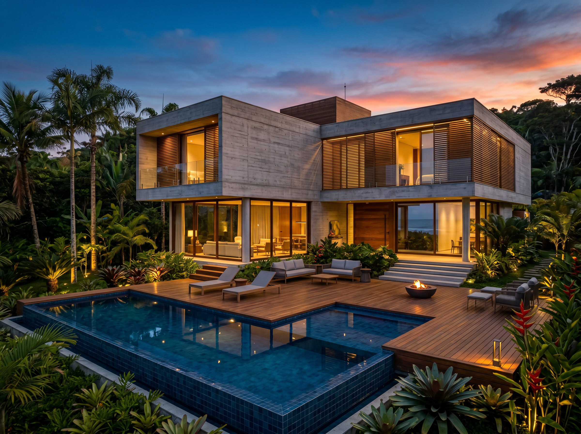 Casa de praia moderna na Riviera de São Lourenço